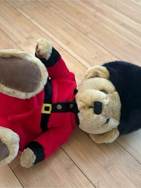 Harrods Plush Bear in Red Guard Uniform with Black Bear Hat